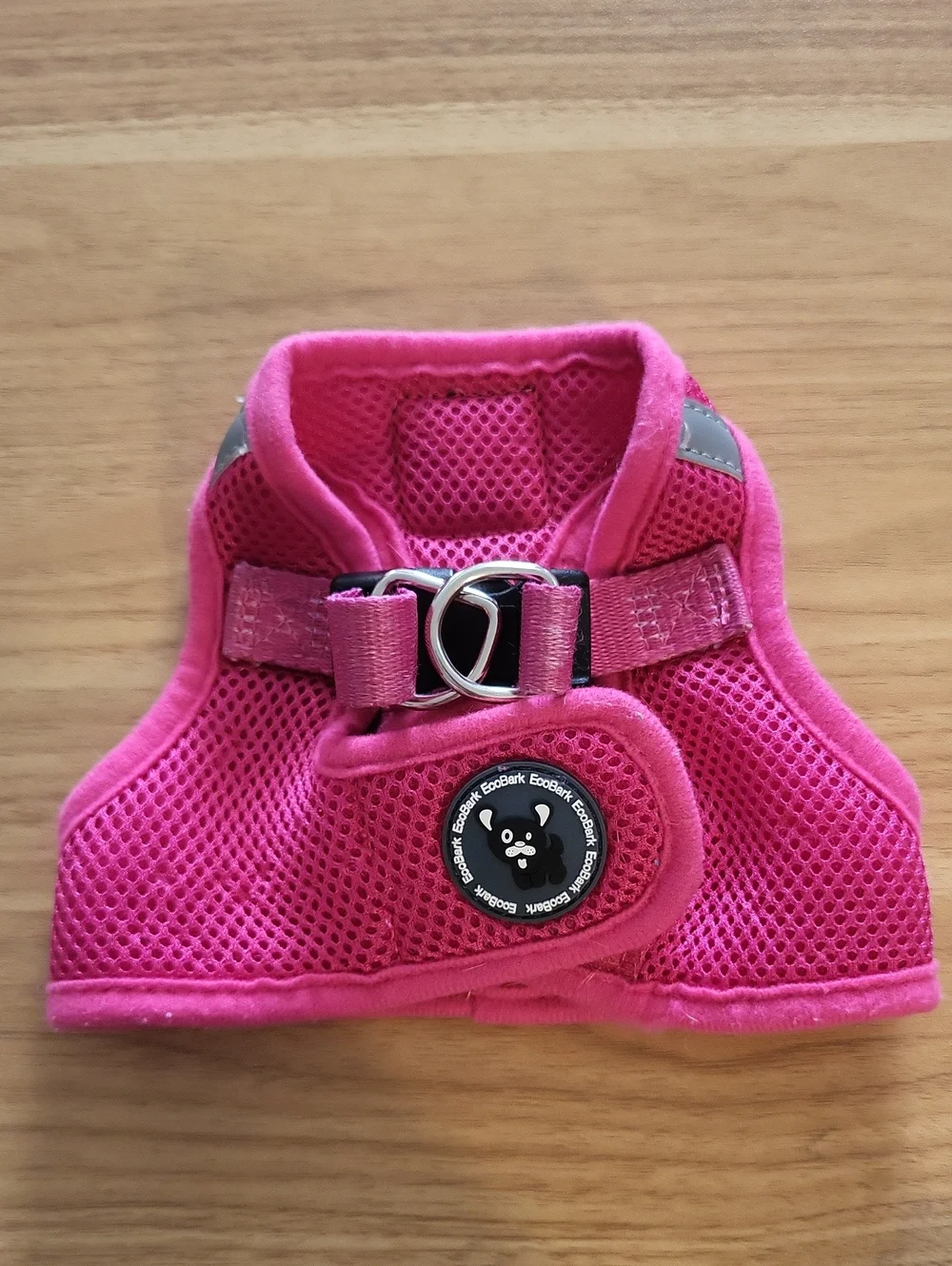 EcoBark Hot Pink Mesh Dog Harness with D-Ring